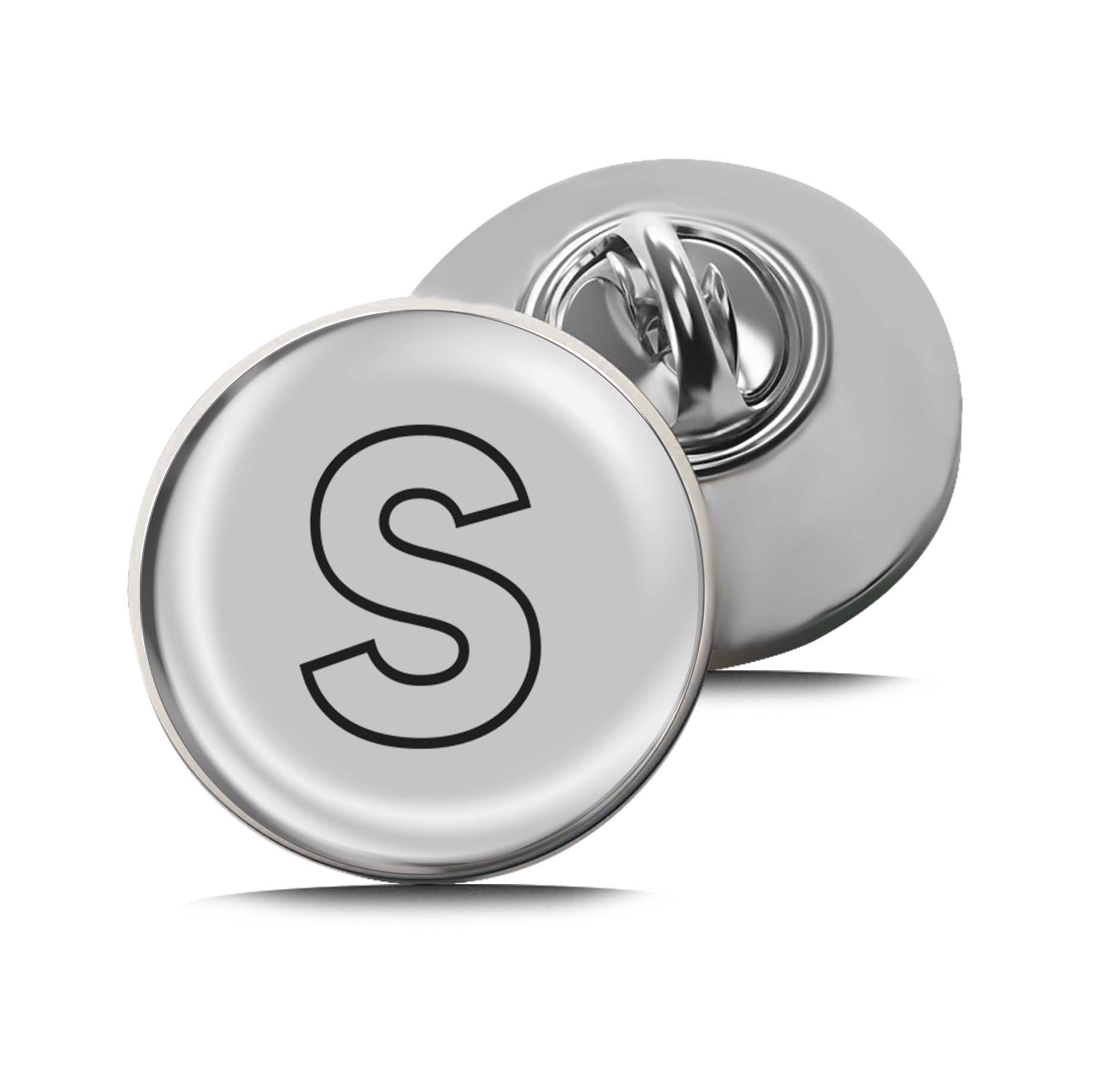 Letter S Limited Edition Lapel Pin Exclusive Metal Brooch Badge Accessories For Backpack, Clothes, Hats | Cute Gifts and Collectibles