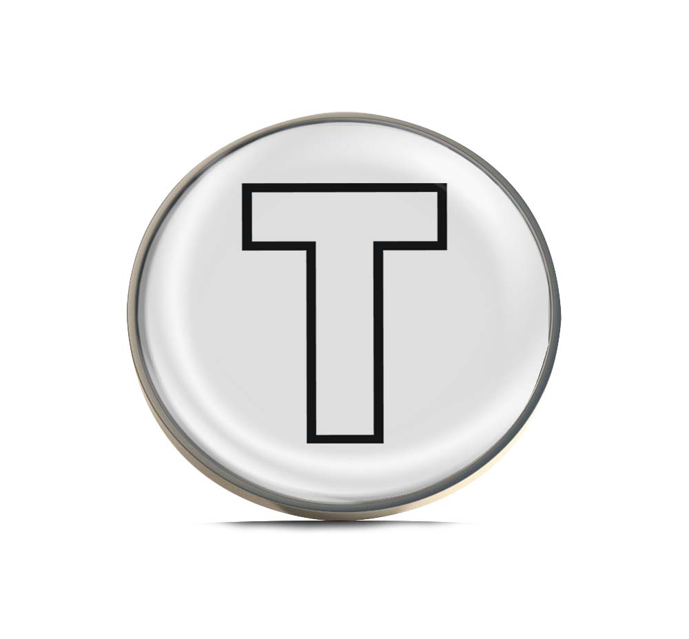 Letter T Limited Edition Lapel Pin Exclusive Metal Brooch Badge Accessories For Backpack, Clothes, Hats | Cute Gifts and Collectibles