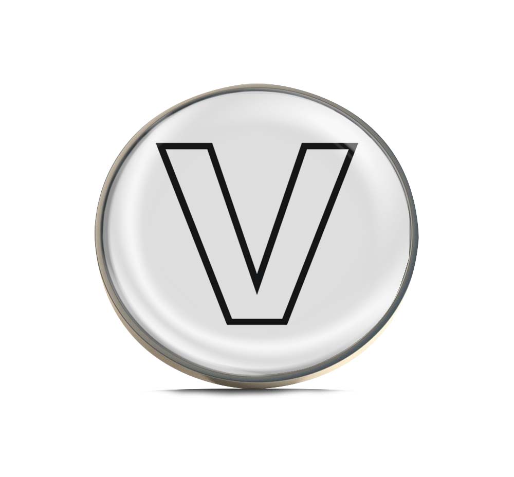Letter V Limited Edition Lapel Pin Exclusive Metal Brooch Badge Accessories For Backpack, Clothes, Hats | Cute Gifts and Collectibles