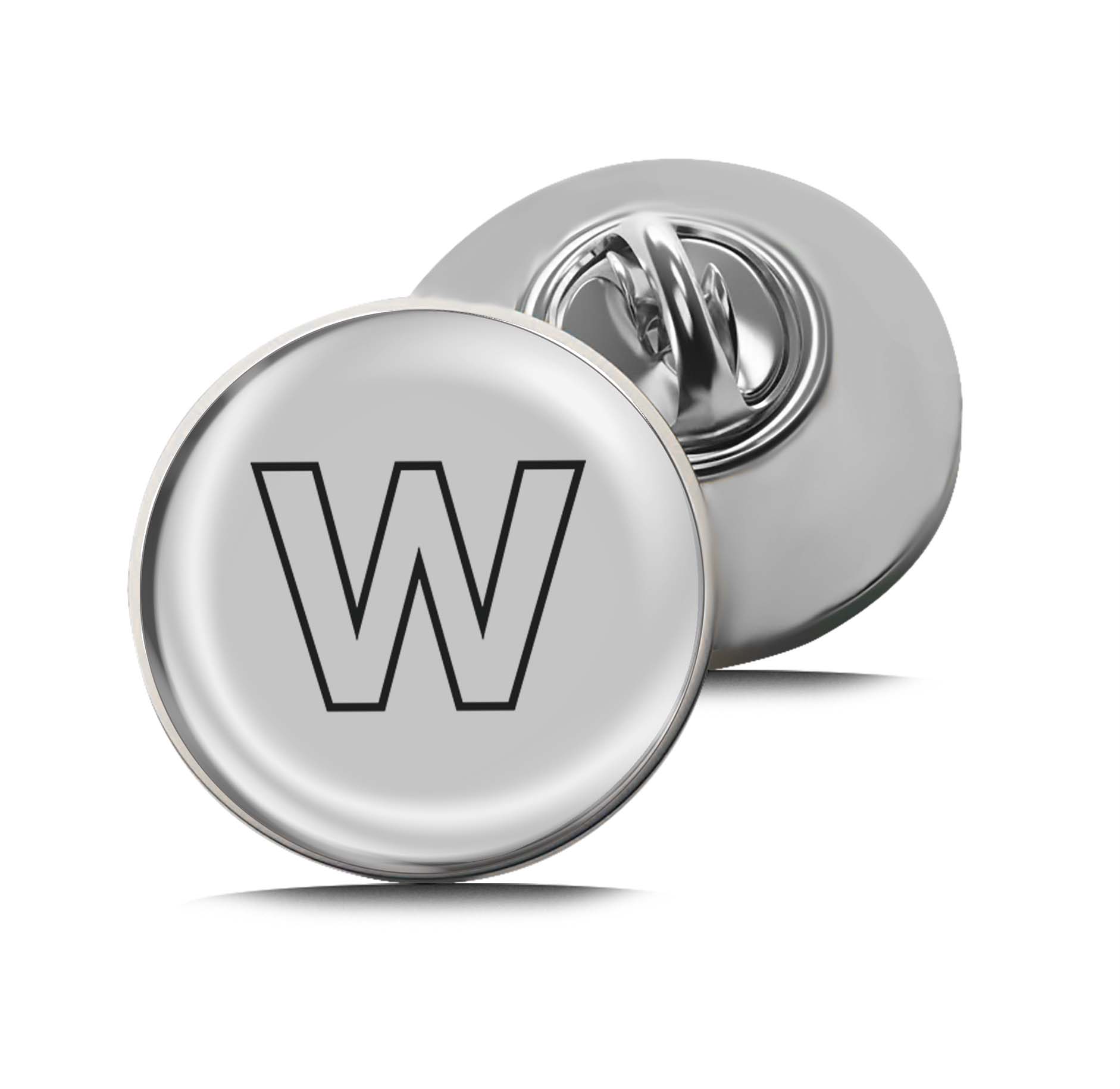 Letter W Limited Edition Lapel Pin Exclusive Metal Brooch Badge Accessories For Backpack, Clothes, Hats | Cute Gifts and Collectibles