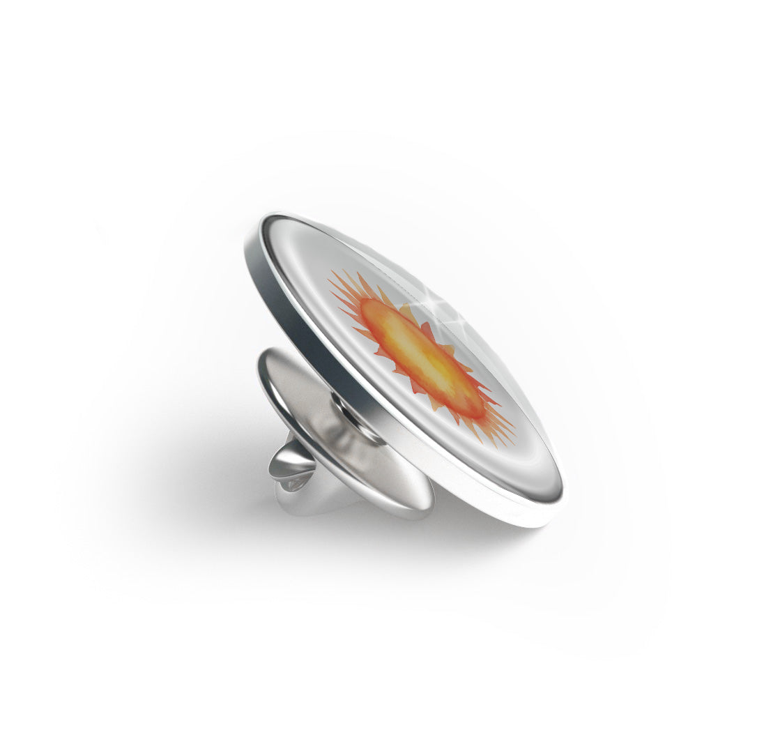 Watercolor Sun Limited Edition Lapel Pin Exclusive Metal Brooch Badge Accessories For Backpack, Clothes, Hats | Cute Gifts and Collectibles