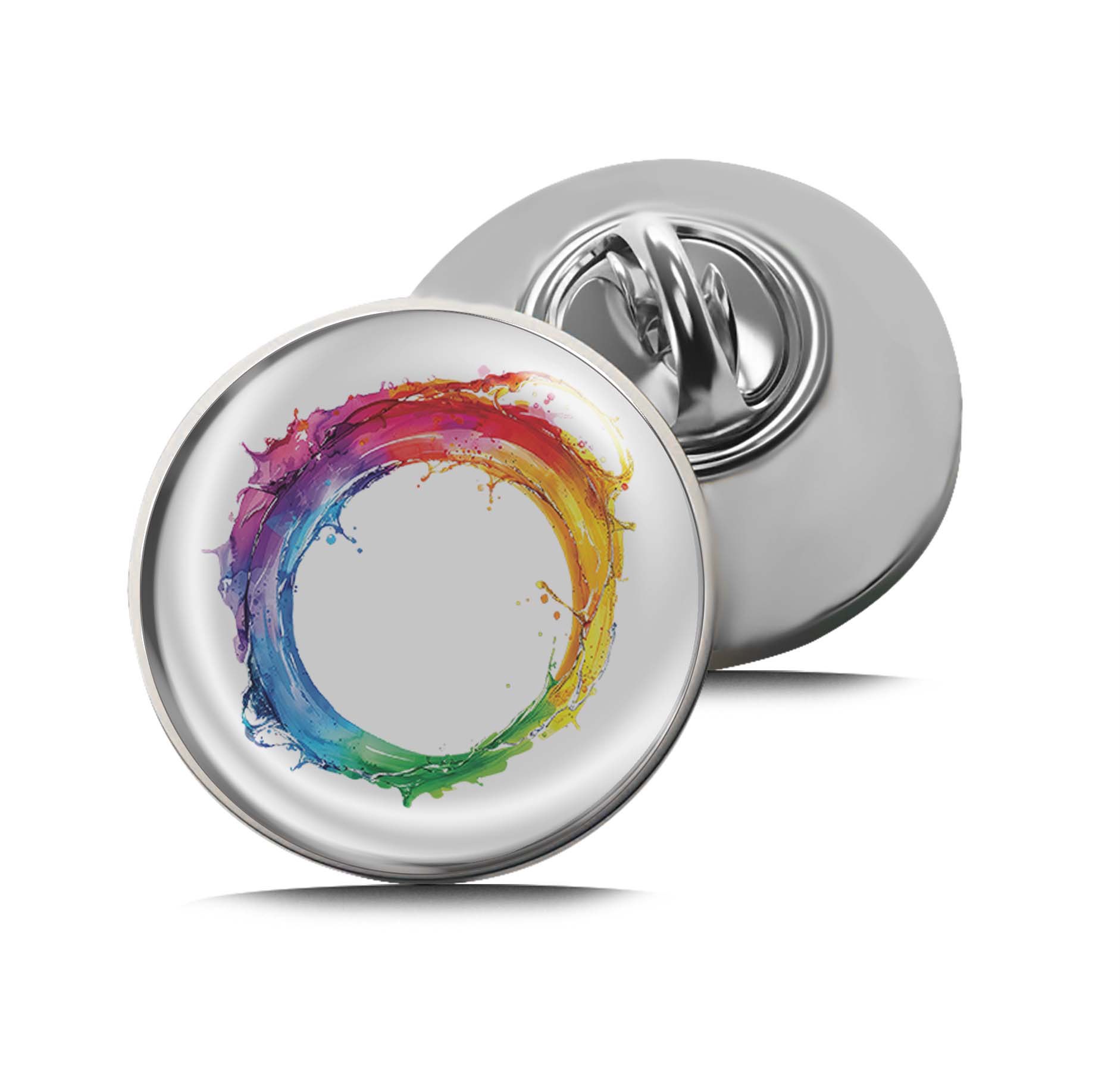 Color splash circle Limited Edition Lapel Pin Exclusive Metal Brooch Badge Accessories For Backpack, Clothes, Hats | Cute Gifts and Collectibles