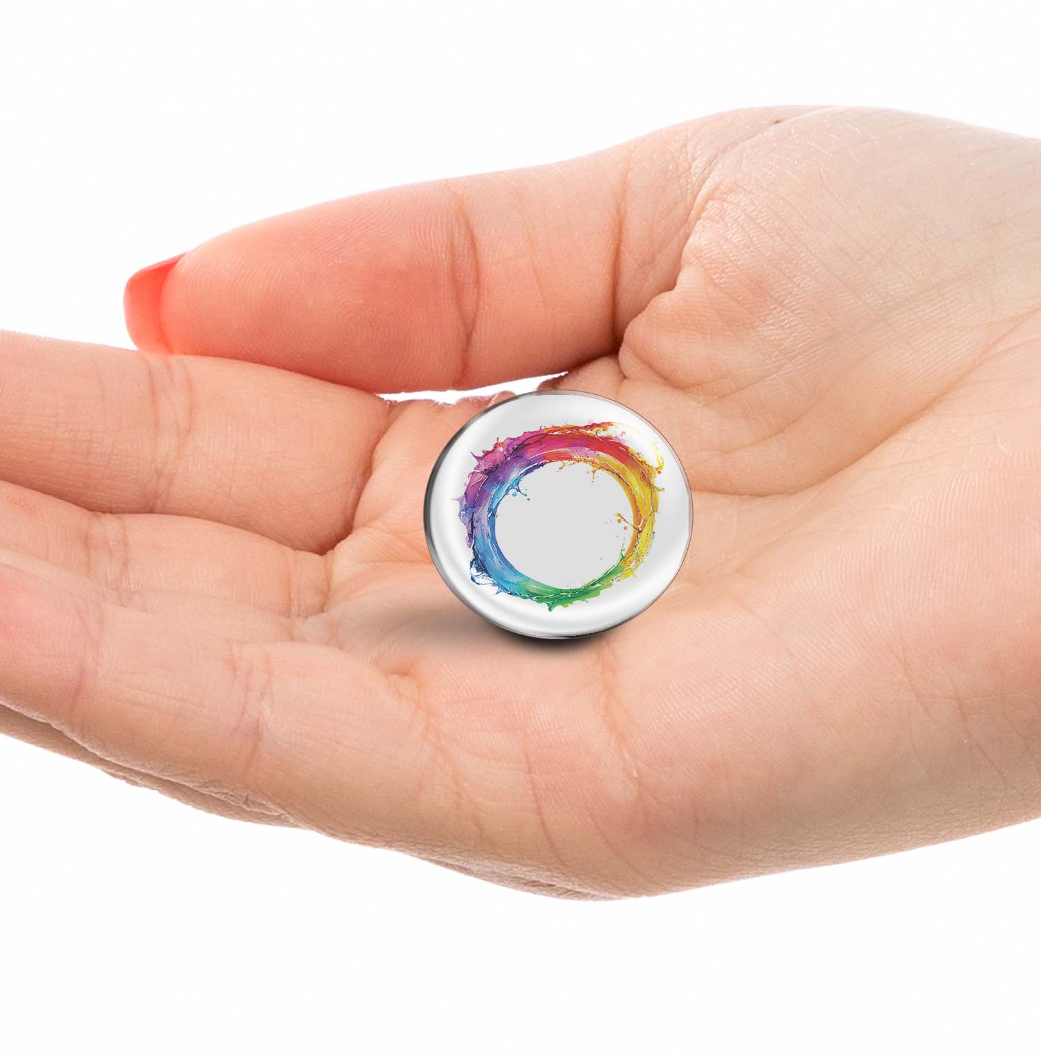 Color splash circle Limited Edition Lapel Pin Exclusive Metal Brooch Badge Accessories For Backpack, Clothes, Hats | Cute Gifts and Collectibles