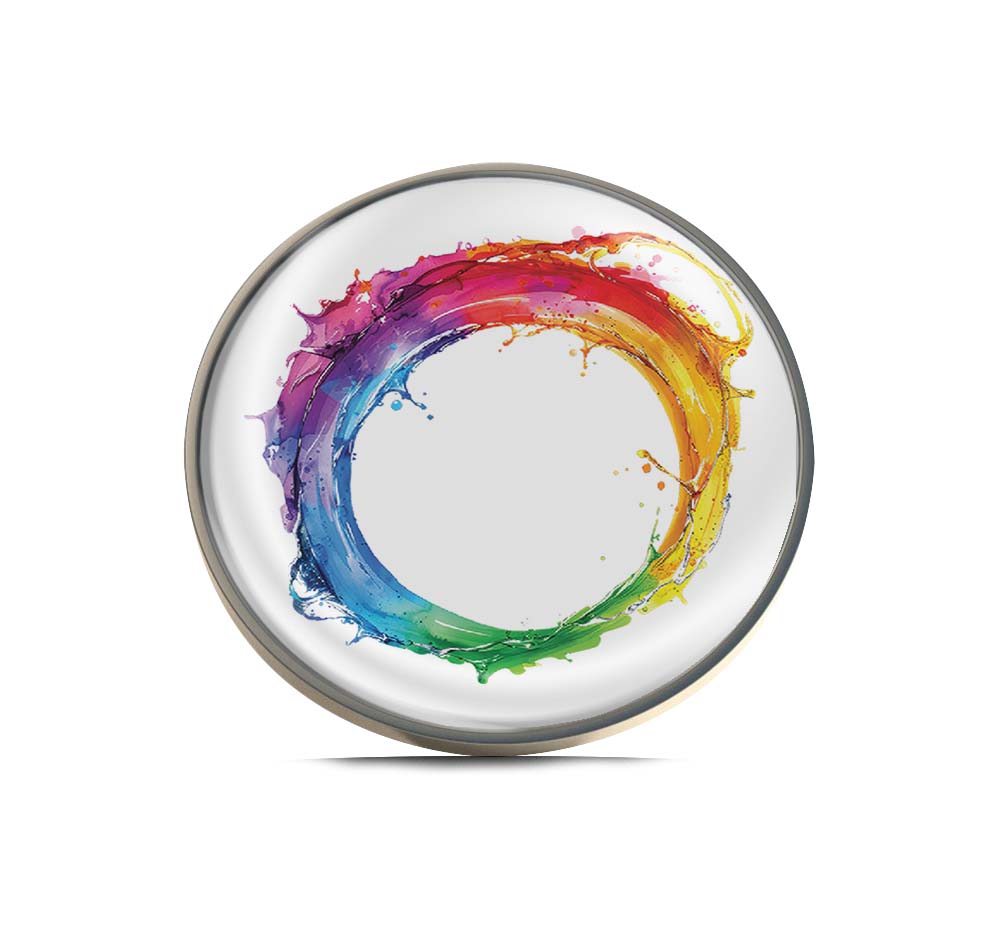 Color splash circle Limited Edition Lapel Pin Exclusive Metal Brooch Badge Accessories For Backpack, Clothes, Hats | Cute Gifts and Collectibles