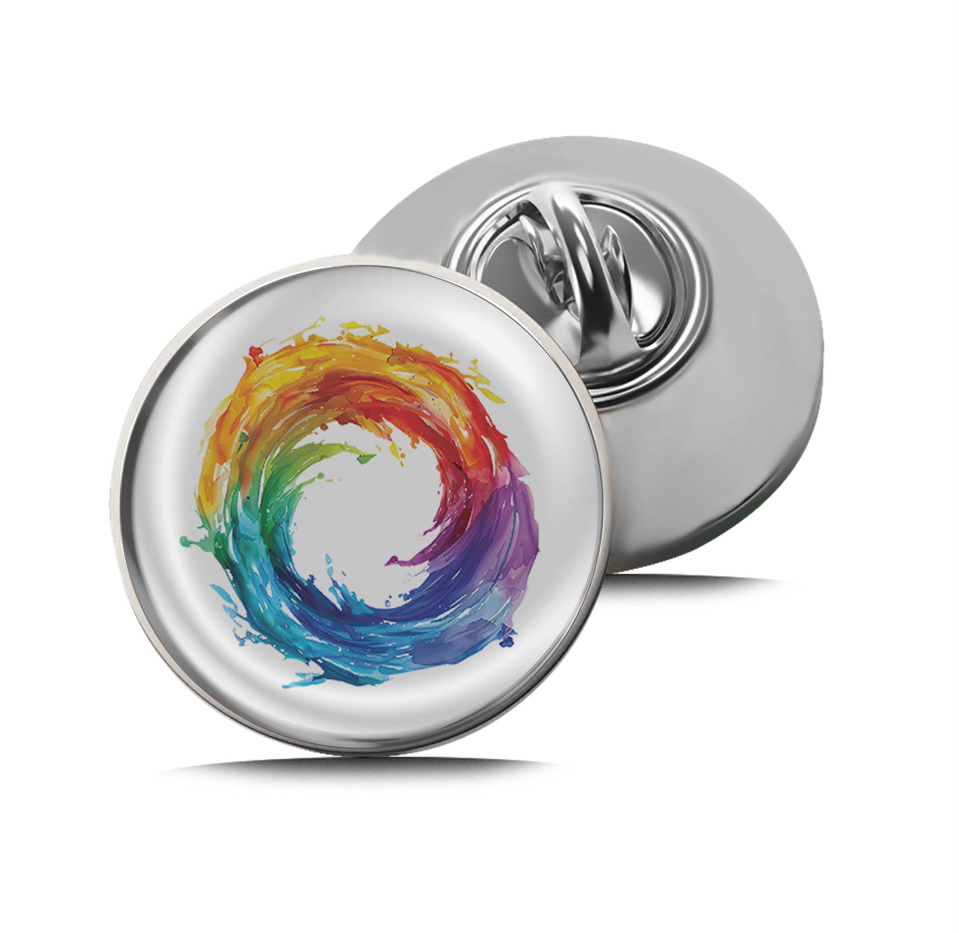 A rainbow colored Limited Edition Lapel Pin Exclusive Metal Brooch Badge Accessories For Backpack, Clothes, Hats | Cute Gifts and Collectibles