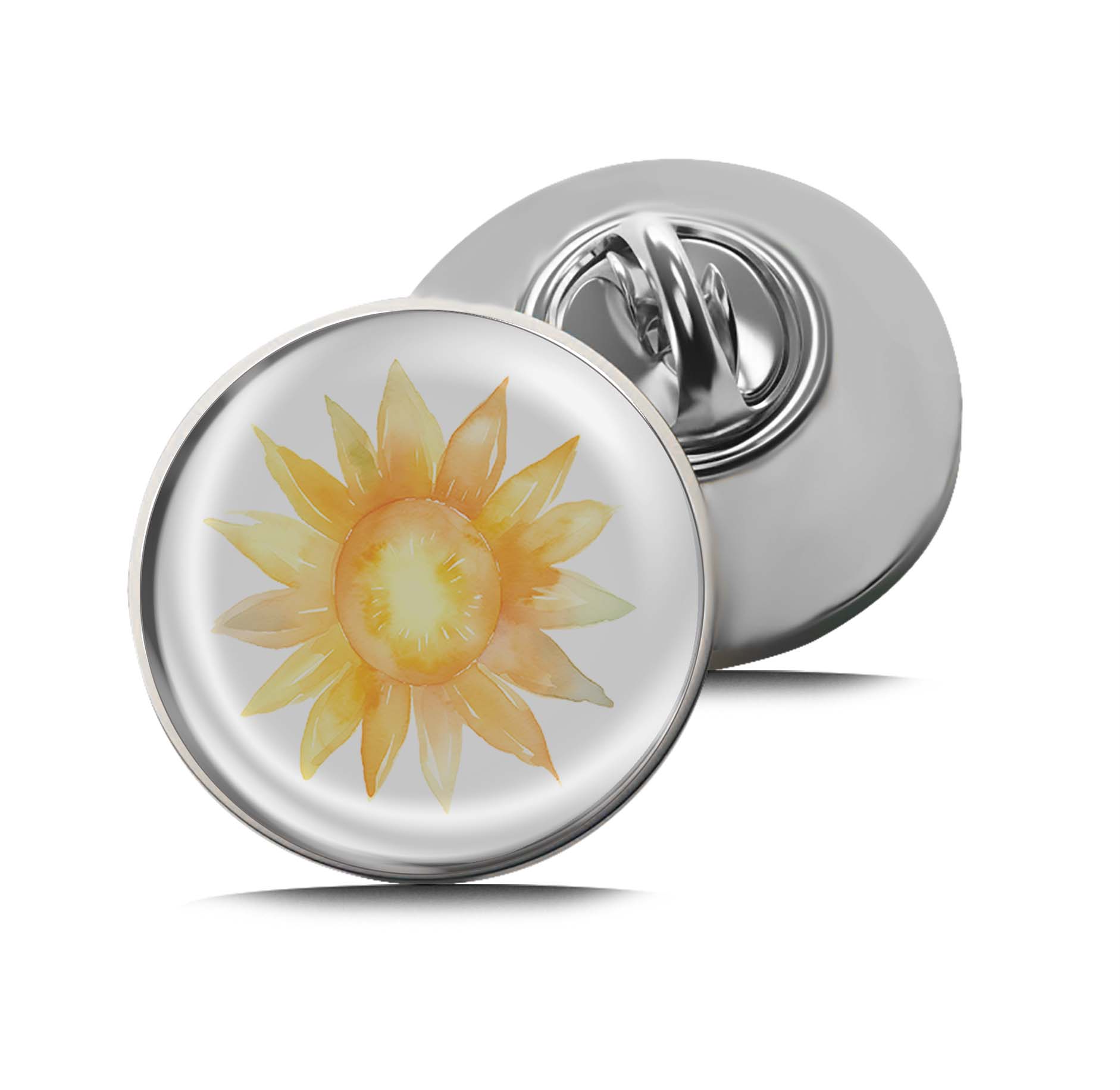 Watercolor Sun Shine Limited Edition Lapel Pin Exclusive Metal Brooch Badge Accessories For Backpack, Clothes, Hats | Cute Gifts and Collectibles