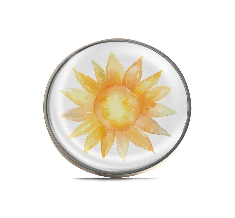 Watercolor Sun Shine Limited Edition Lapel Pin Exclusive Metal Brooch Badge Accessories For Backpack, Clothes, Hats | Cute Gifts and Collectibles