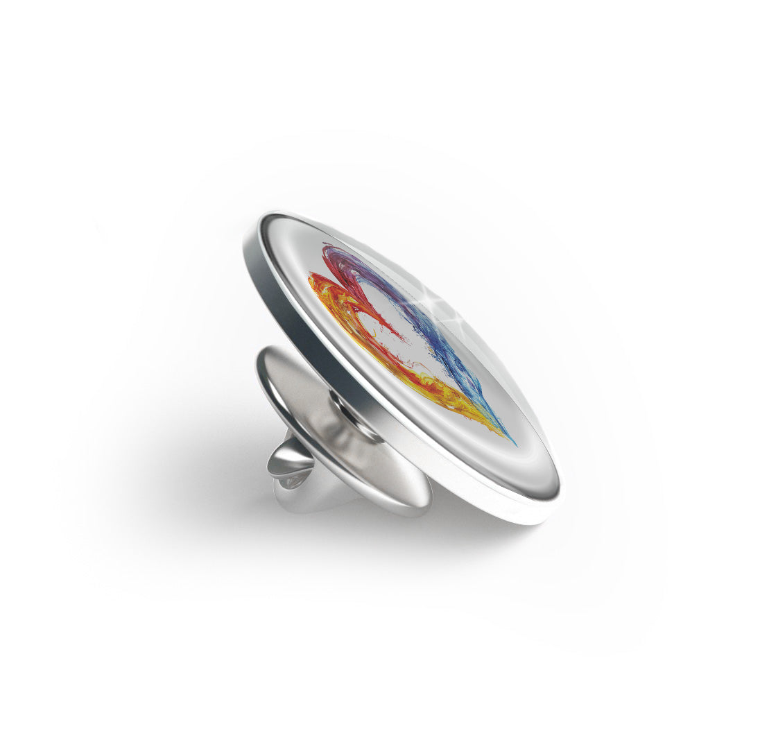 Colorful heart Limited Edition Lapel Pin Exclusive Metal Brooch Badge Accessories For Backpack, Clothes, Hats | Cute Gifts and Collectibles