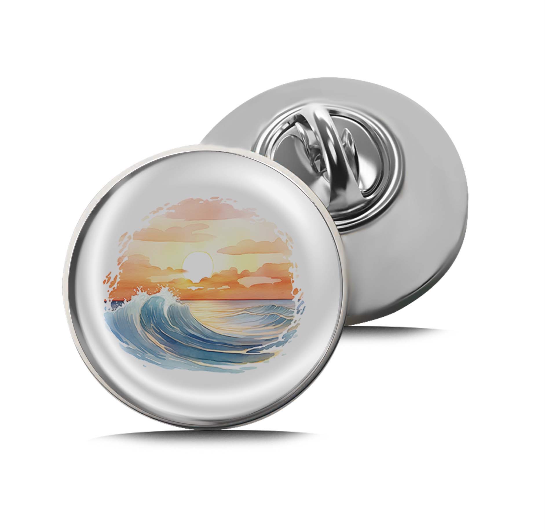 Sunset Over The Ocean Limited Edition Lapel Pin Exclusive Metal Brooch Badge Accessories For Backpack, Clothes, Hats | Cute Gifts and Collectibles