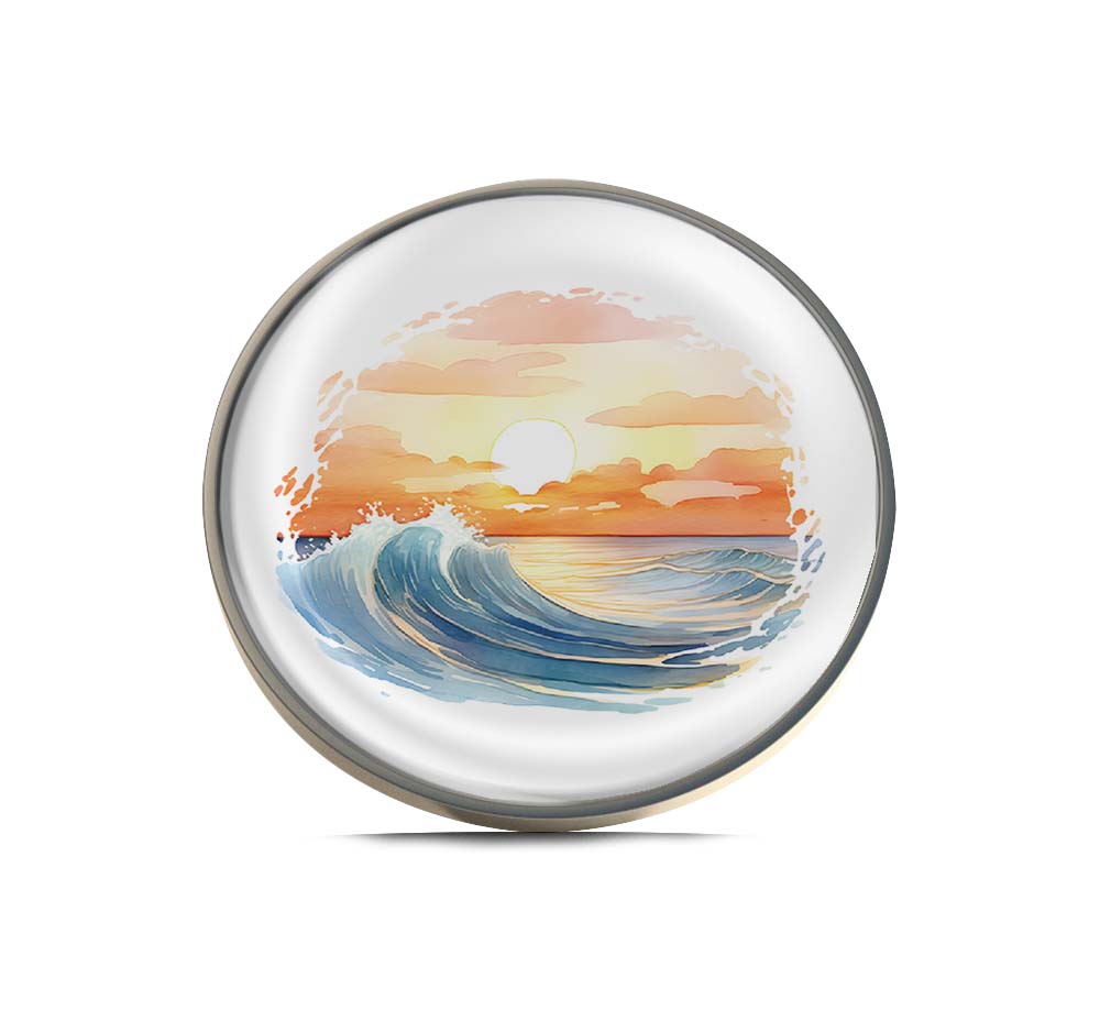 Sunset Over The Ocean Limited Edition Lapel Pin Exclusive Metal Brooch Badge Accessories For Backpack, Clothes, Hats | Cute Gifts and Collectibles