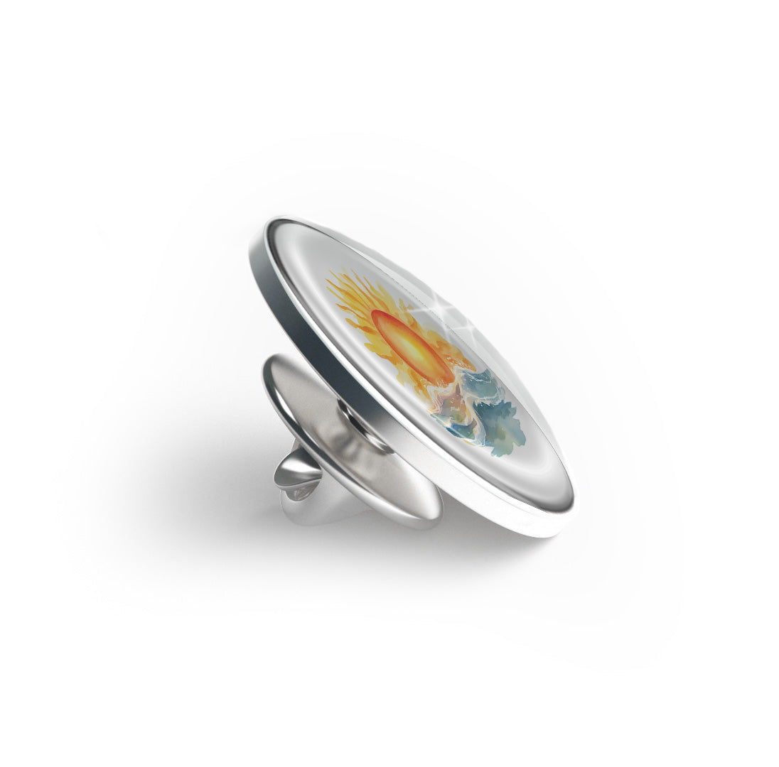 Ocean and Sun Limited Edition Lapel Pin Exclusive Metal Brooch Badge Accessories For Backpack, Clothes, Hats | Cute Gifts and Collectibles