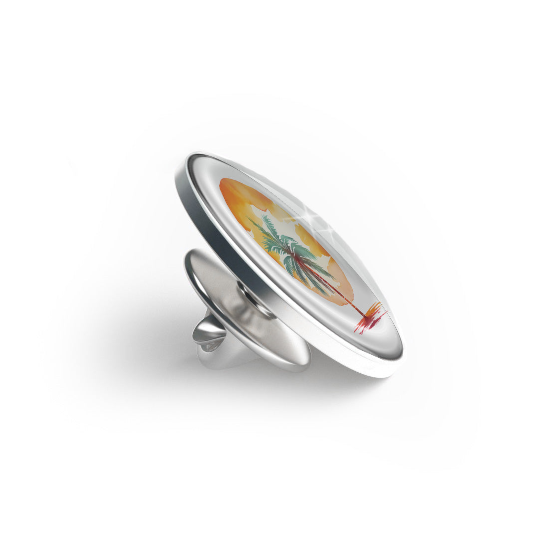 Sunset Palm Limited Edition Lapel Pin Exclusive Metal Brooch Badge Accessories For Backpack, Clothes, Hats | Cute Gifts and Collectibles