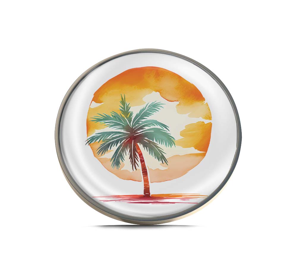 Sunset Palm Limited Edition Lapel Pin Exclusive Metal Brooch Badge Accessories For Backpack, Clothes, Hats | Cute Gifts and Collectibles