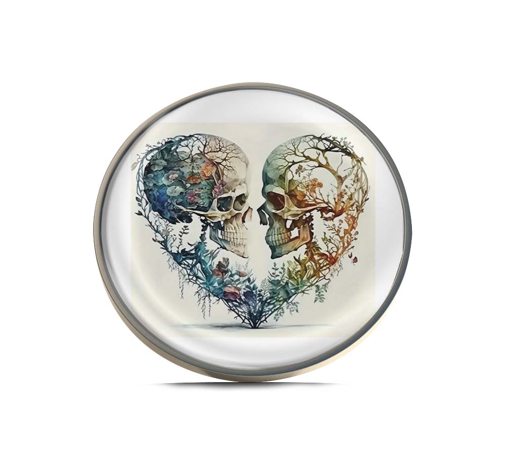 Heart Skull Limited Edition Lapel Pin Exclusive Metal Brooch Badge Accessories For Backpack, Clothes, Hats | Cute Gifts and Collectibles