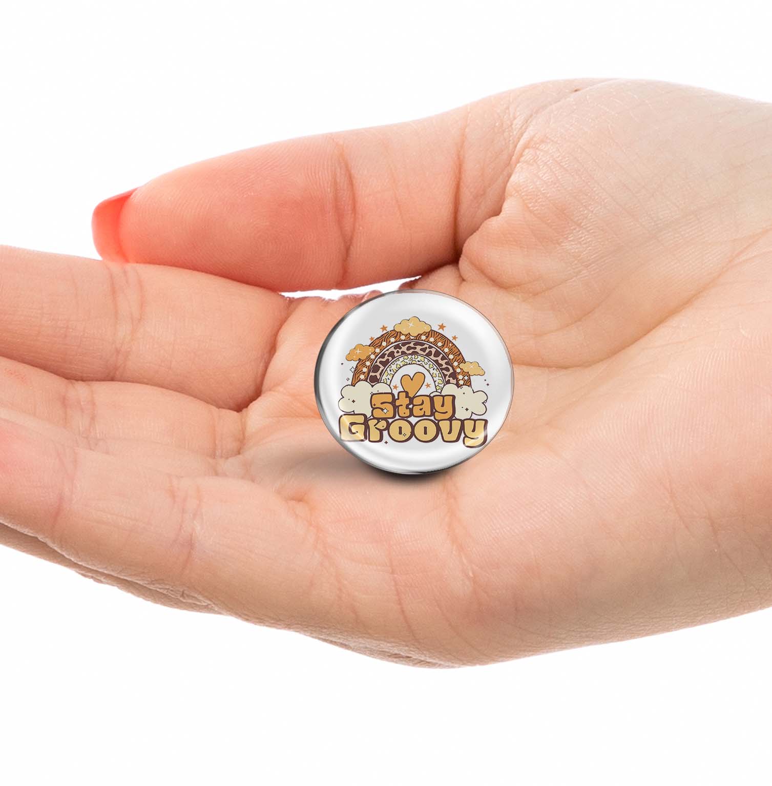 Stay groovy Limited Edition Lapel Pin Exclusive Metal Brooch Badge Accessories For Backpack, Clothes, Hats | Cute Gifts and Collectibles