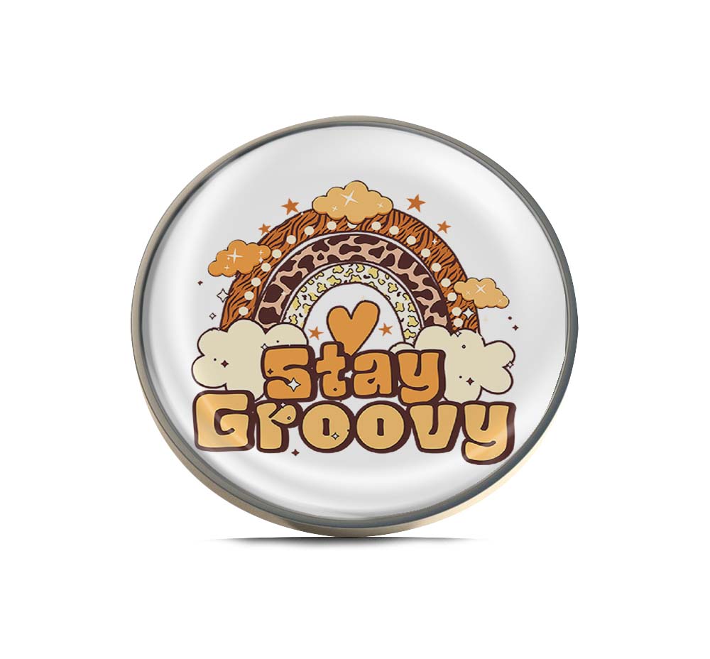 Stay groovy Limited Edition Lapel Pin Exclusive Metal Brooch Badge Accessories For Backpack, Clothes, Hats | Cute Gifts and Collectibles