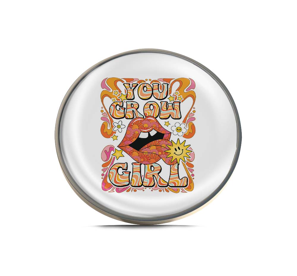 You Grow Girl Limited Edition Lapel Pin Exclusive Metal Brooch Badge Accessories For Backpack, Clothes, Hats | Cute Gifts and Collectibles