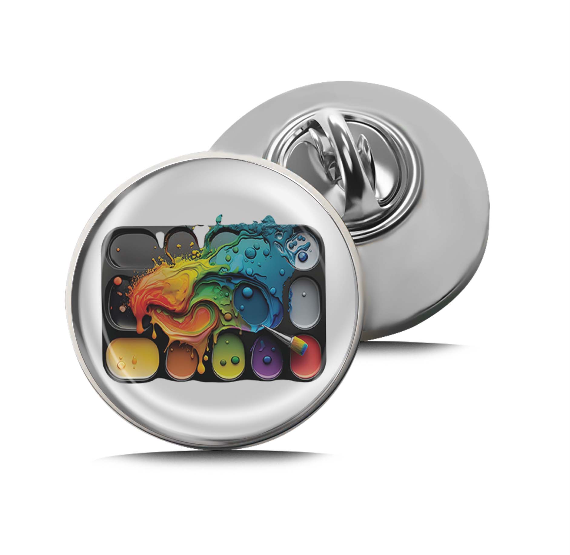 Color Mixture Painting Palette Limited Edition Lapel Pin Exclusive Metal Brooch Badge Accessories For Backpack, Clothes, Hats | Cute Gifts and Collectibles