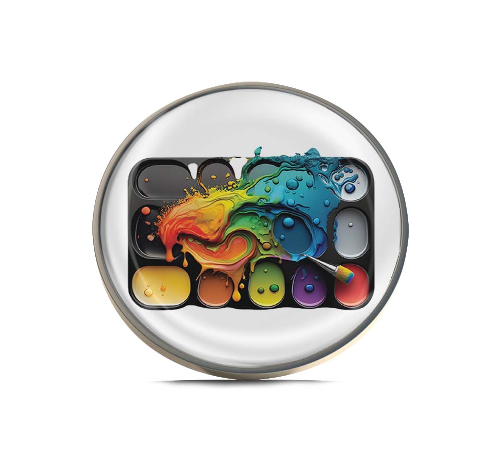 Color Mixture Painting Palette Limited Edition Lapel Pin Exclusive Metal Brooch Badge Accessories For Backpack, Clothes, Hats | Cute Gifts and Collectibles