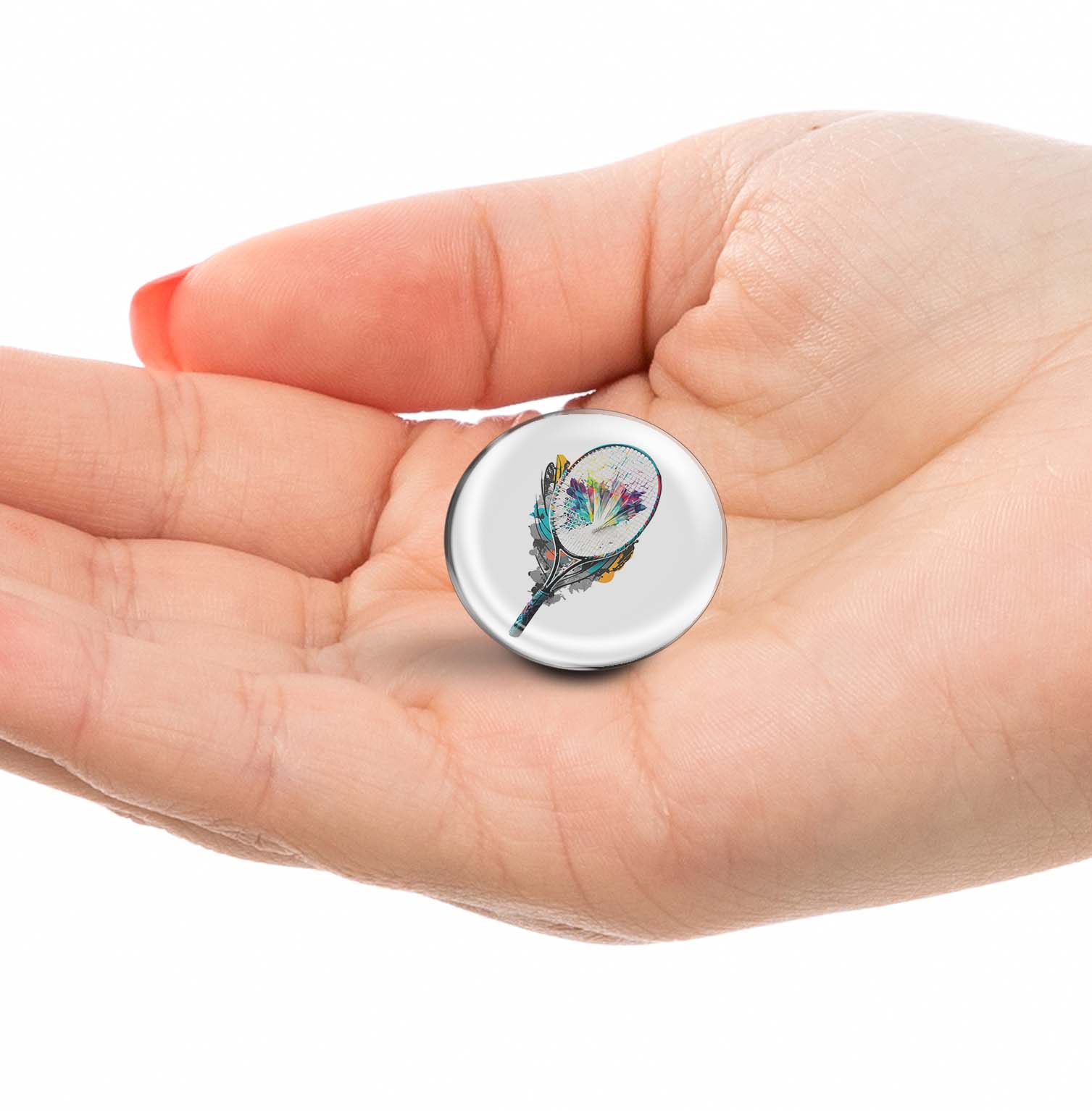 Tennis racket Limited Edition Lapel Pin Exclusive Metal Brooch Badge Accessories For Backpack, Clothes, Hats | Cute Gifts and Collectibles