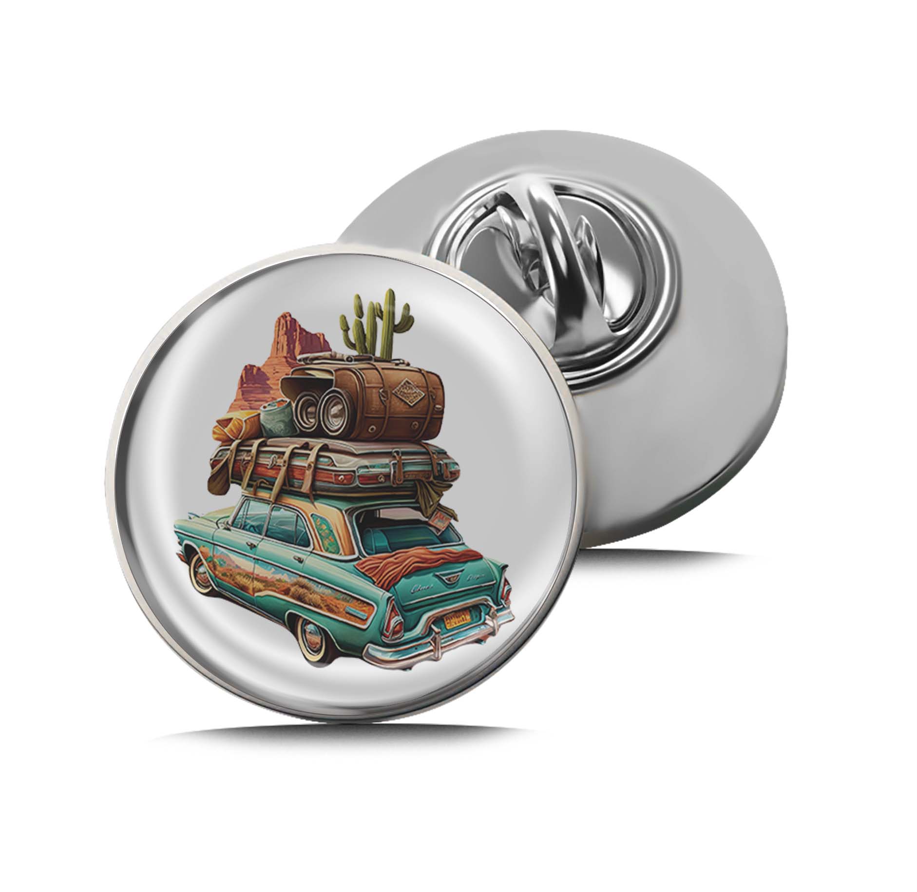 Travel car Limited Edition Lapel Pin Exclusive Metal Brooch Badge Accessories For Backpack, Clothes, Hats | Cute Gifts and Collectibles