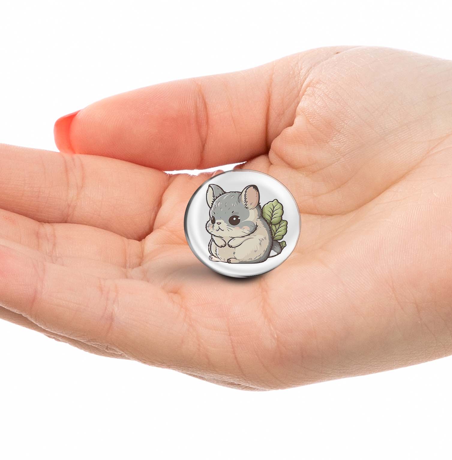 Cute Chinchilla Limited Edition Lapel Pin Exclusive Metal Brooch Badge Accessories For Backpack, Clothes, Hats | Cute Gifts and Collectibles