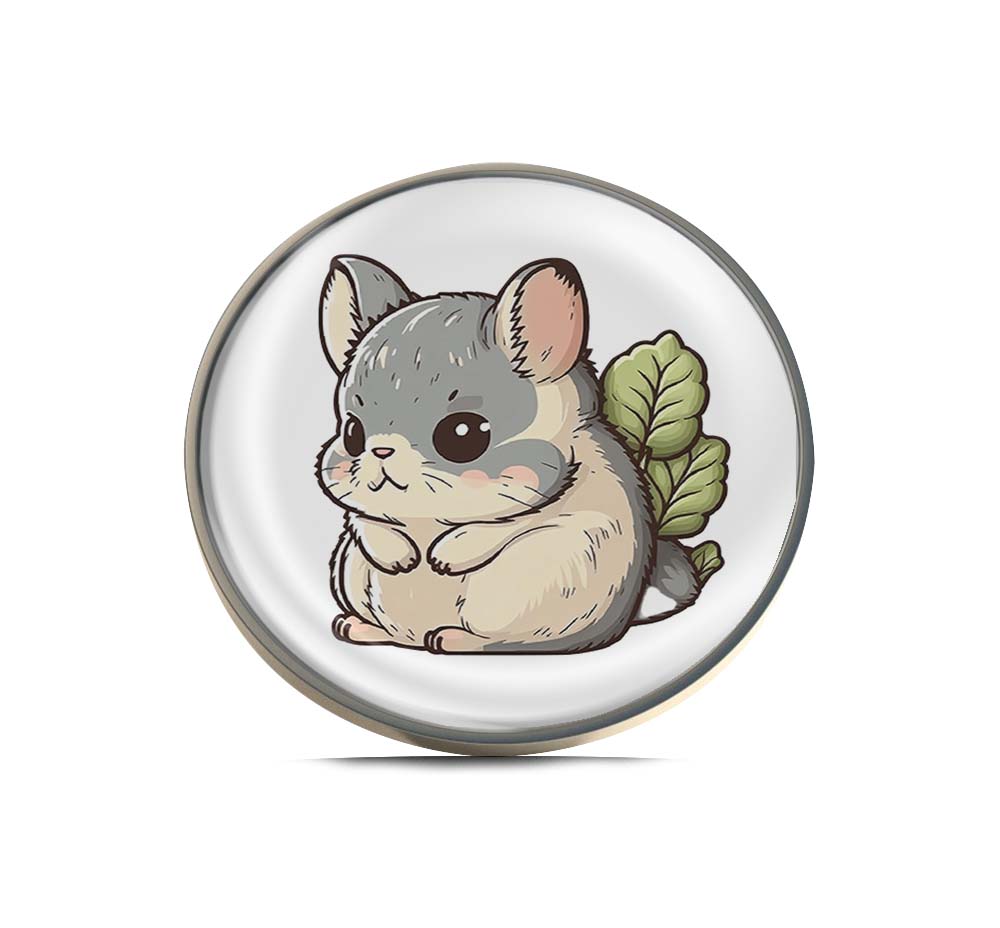 Cute Chinchilla Limited Edition Lapel Pin Exclusive Metal Brooch Badge Accessories For Backpack, Clothes, Hats | Cute Gifts and Collectibles