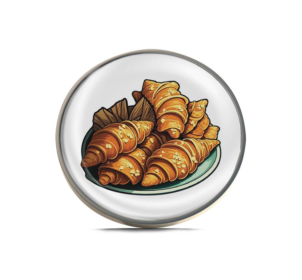 Croissant Limited Edition Lapel Pin Exclusive Metal Brooch Badge Accessories For Backpack, Clothes, Hats | Cute Gifts and Collectibles
