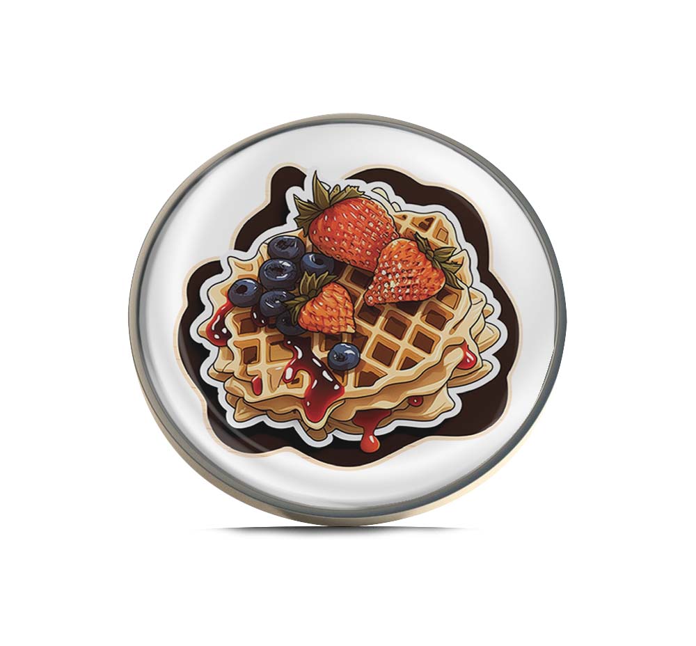 Waffle Limited Edition Lapel Pin Exclusive Metal Brooch Badge Accessories For Backpack, Clothes, Hats | Cute Gifts and Collectibles