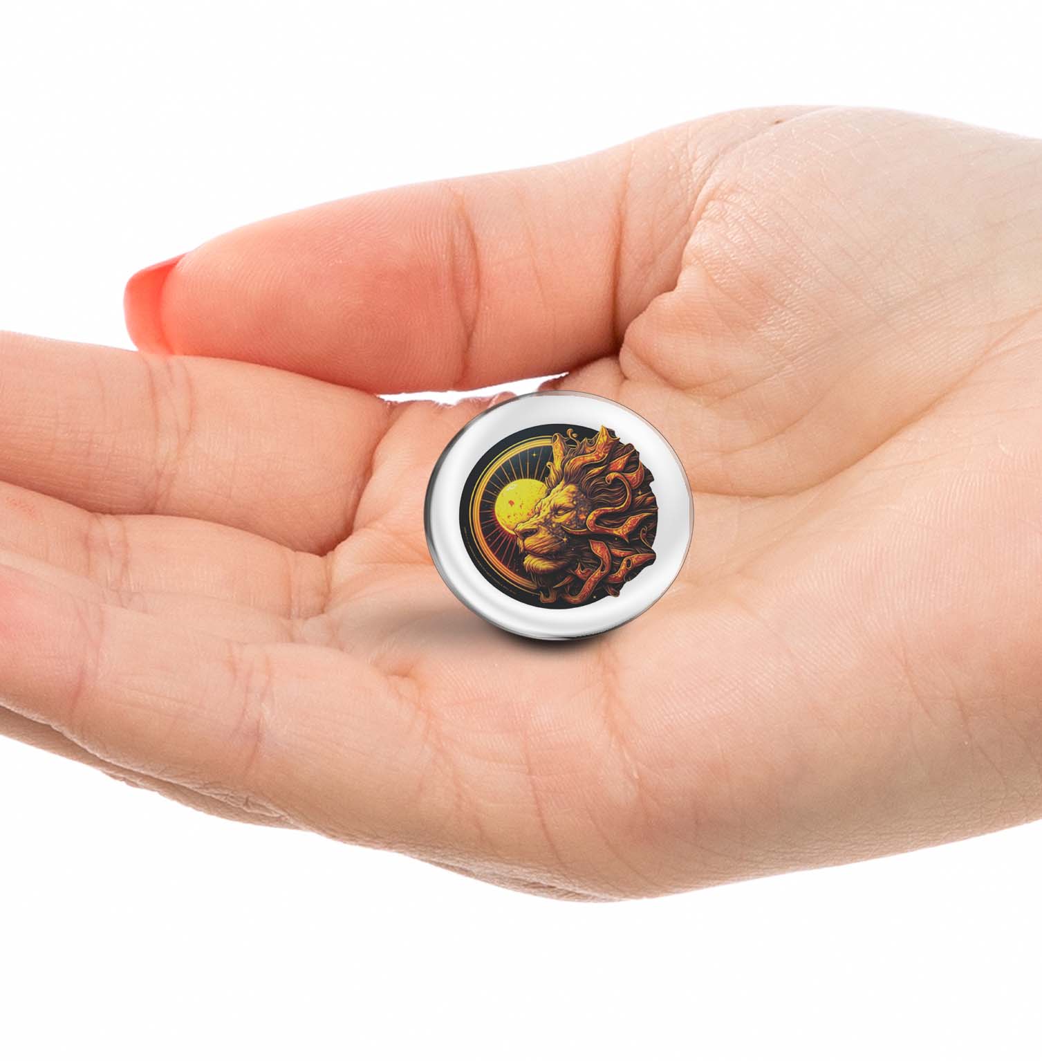 Sun Lion Emblem Limited Edition Lapel Pin Exclusive Metal Brooch Badge Accessories For Backpack, Clothes, Hats | Cute Gifts and Collectibles