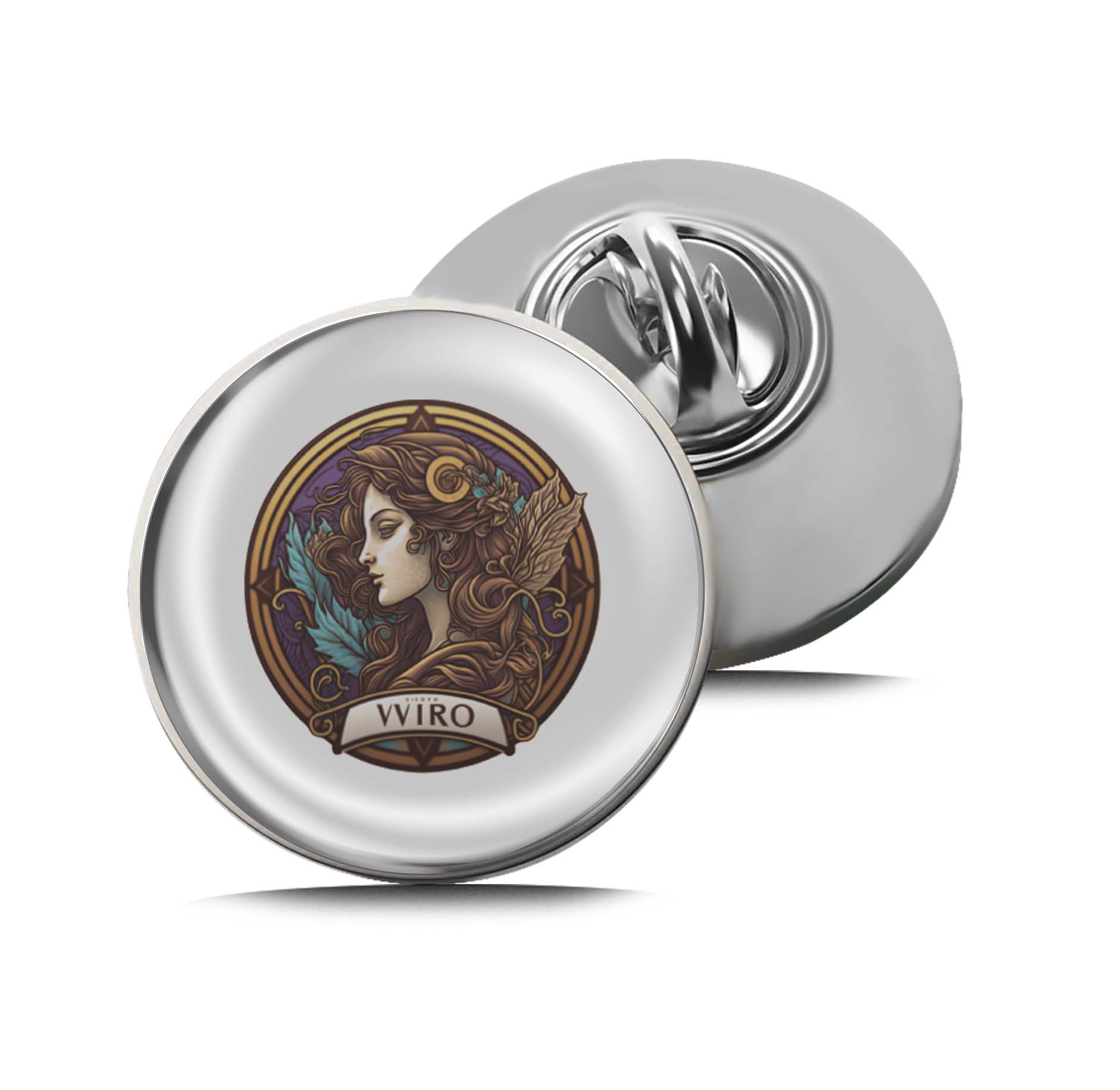 Virgo Zodiac Limited Edition Lapel Pin Exclusive Metal Brooch Badge Accessories For Backpack, Clothes, Hats | Cute Gifts and Collectibles