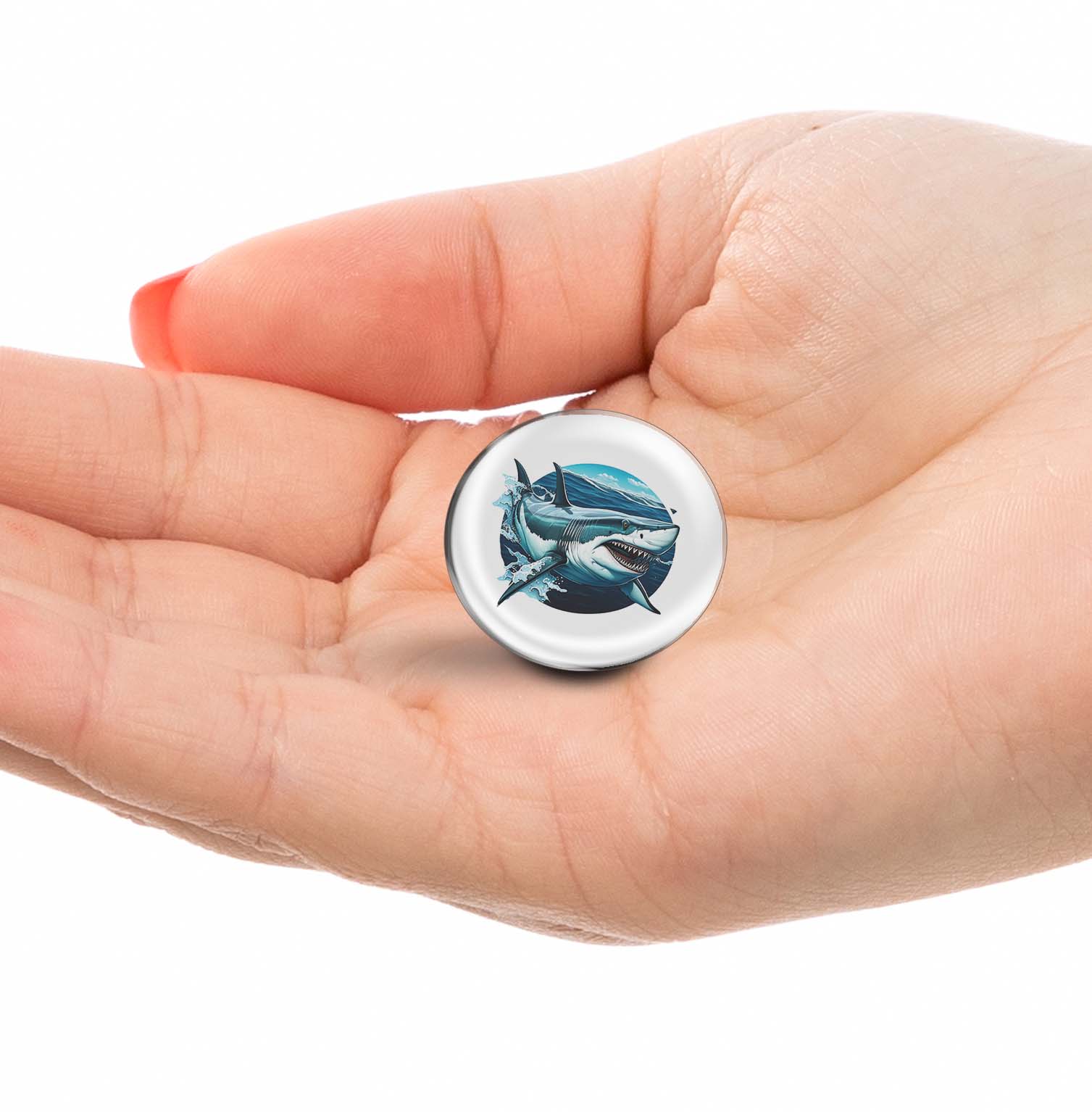 Great white shark Limited Edition Lapel Pin Exclusive Metal Brooch Badge Accessories For Backpack, Clothes, Hats | Cute Gifts and Collectibles