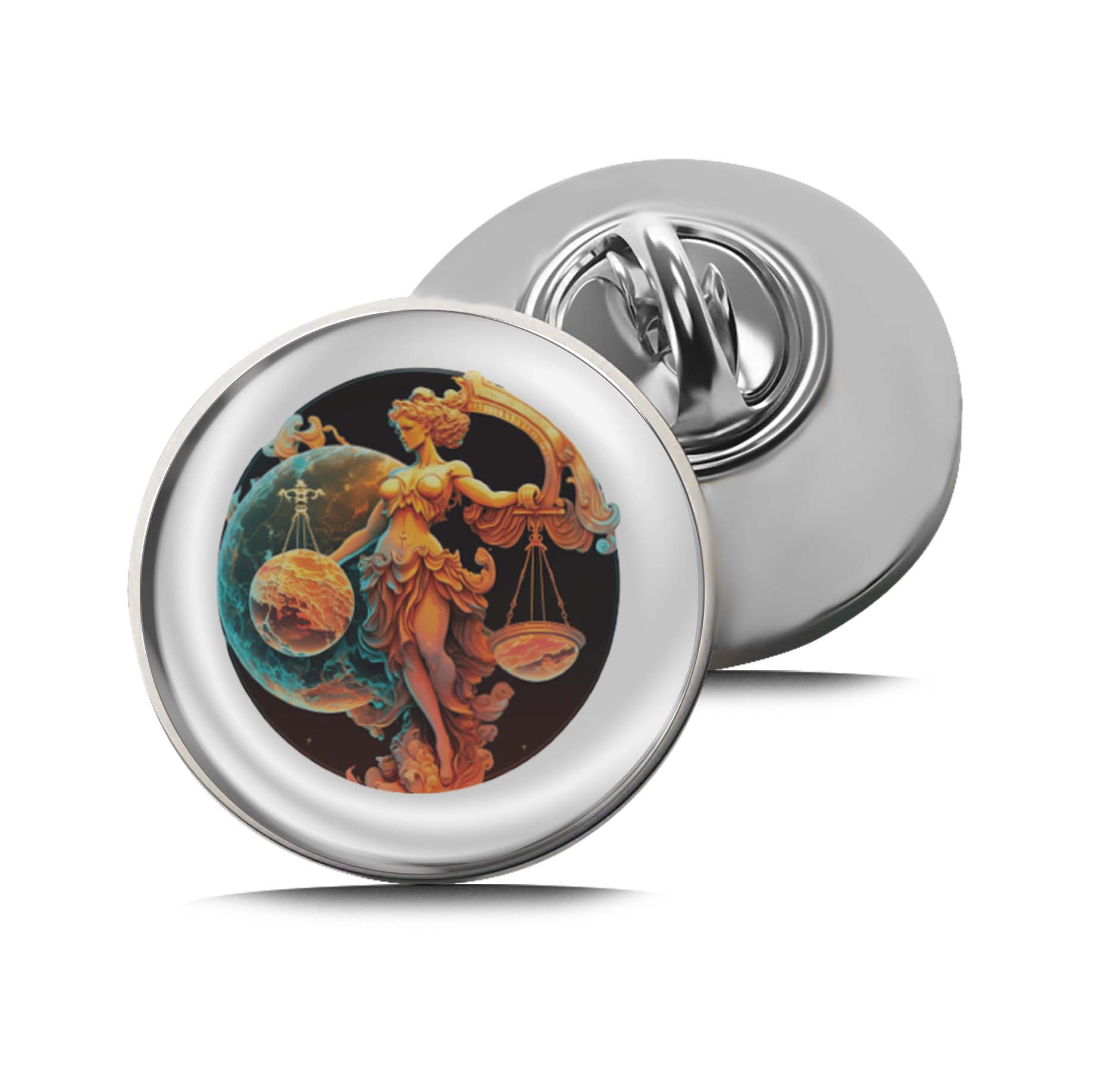 Libra Zodiac Limited Edition Lapel Pin Exclusive Metal Brooch Badge Accessories For Backpack, Clothes, Hats | Cute Gifts and Collectibles