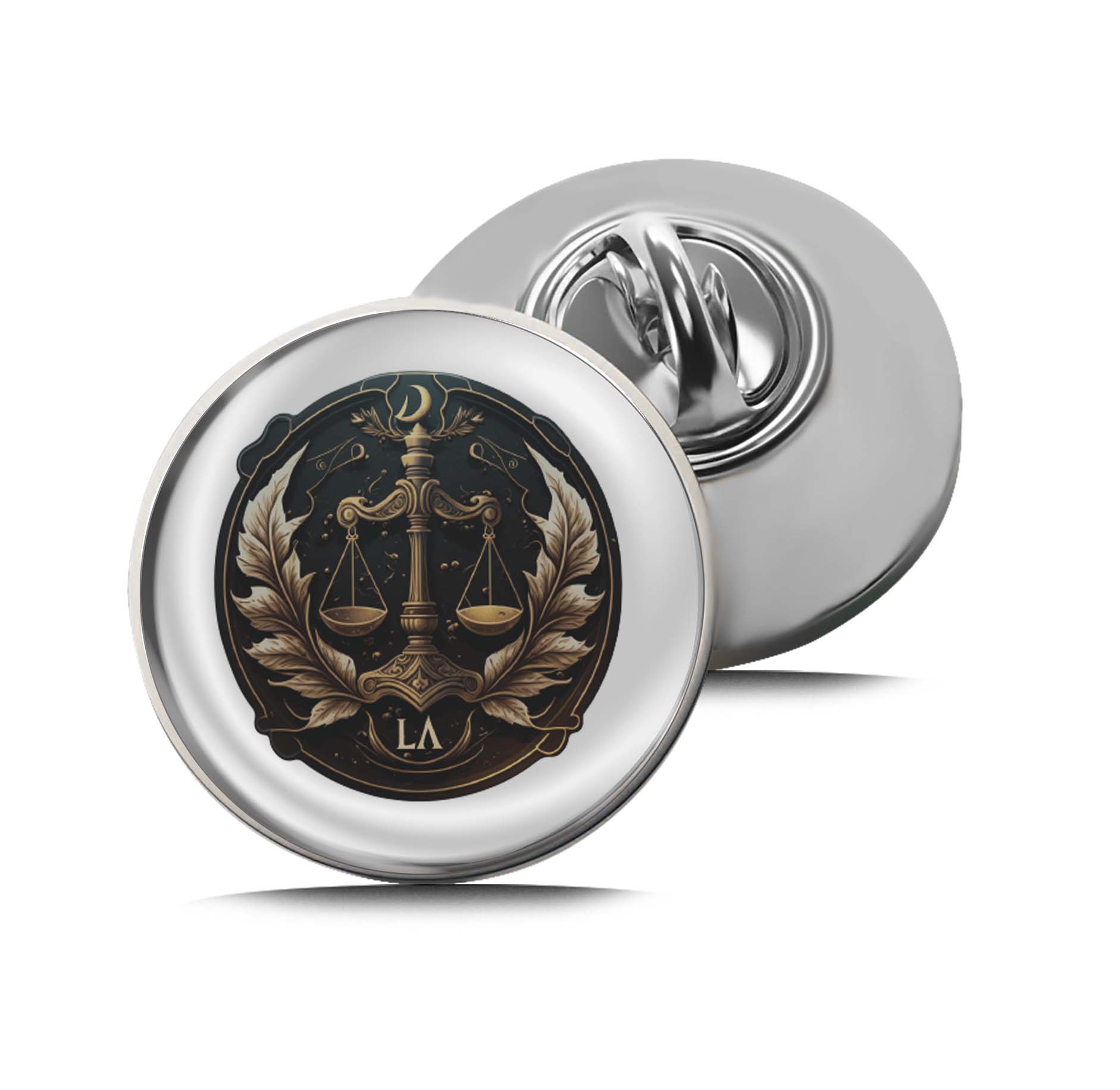 Libra Zodiac Symbol Limited Edition Lapel Pin Exclusive Metal Brooch Badge Accessories For Backpack, Clothes, Hats | Cute Gifts and Collectibles