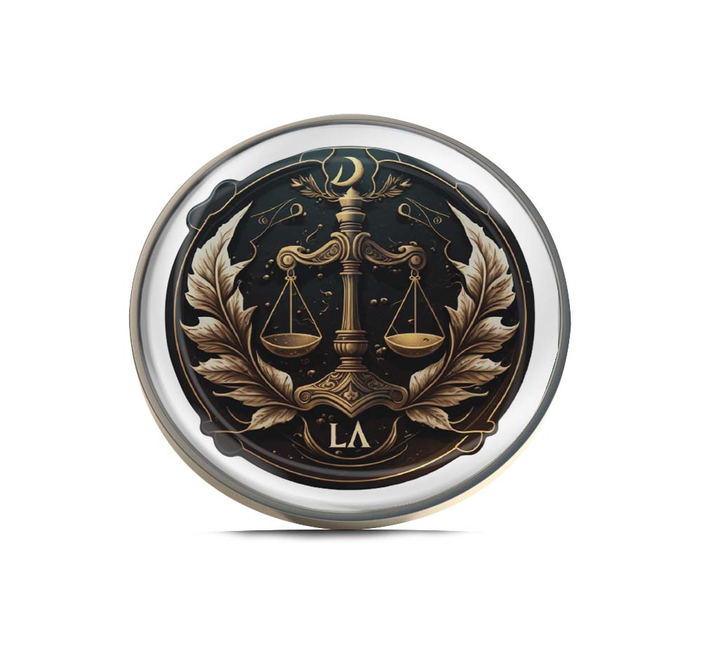 Libra Zodiac Symbol Limited Edition Lapel Pin Exclusive Metal Brooch Badge Accessories For Backpack, Clothes, Hats | Cute Gifts and Collectibles