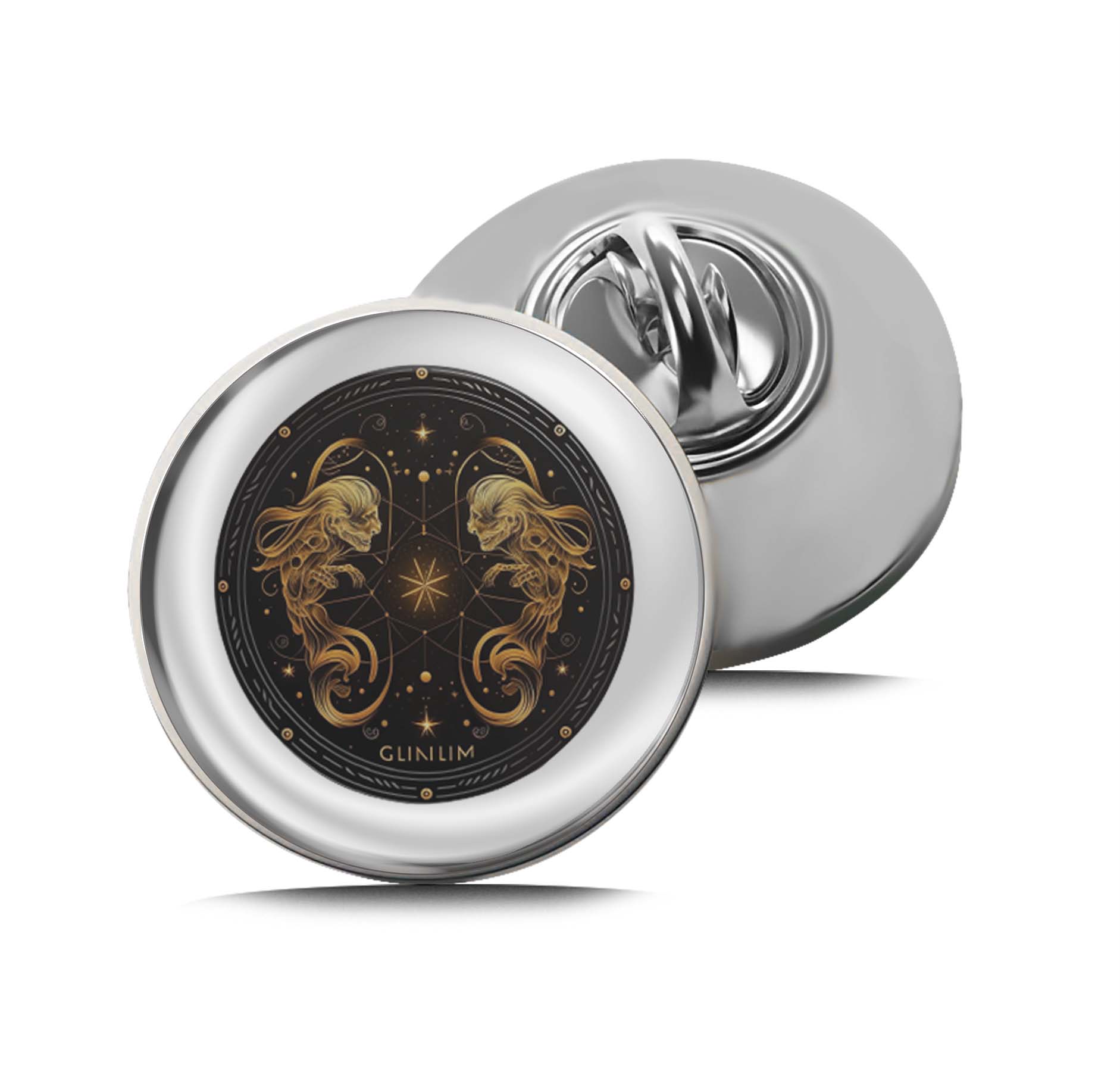 Geminis Zodiac Limited Edition Lapel Pin Exclusive Metal Brooch Badge Accessories For Backpack, Clothes, Hats | Cute Gifts and Collectibles