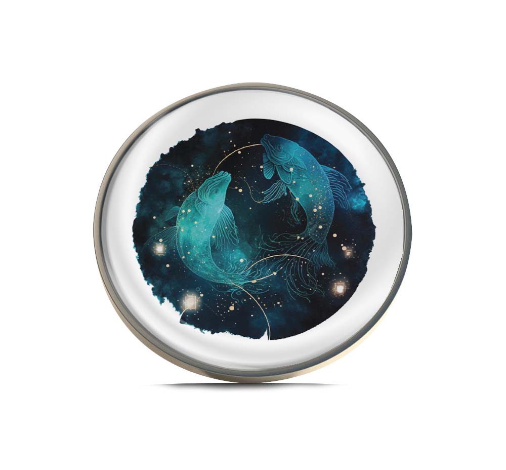 Pisces The Fish Zodiac sign Limited Edition Lapel Pin Exclusive Metal Brooch Badge Accessories For Backpack, Clothes, Hats | Cute Gifts and Collectibles