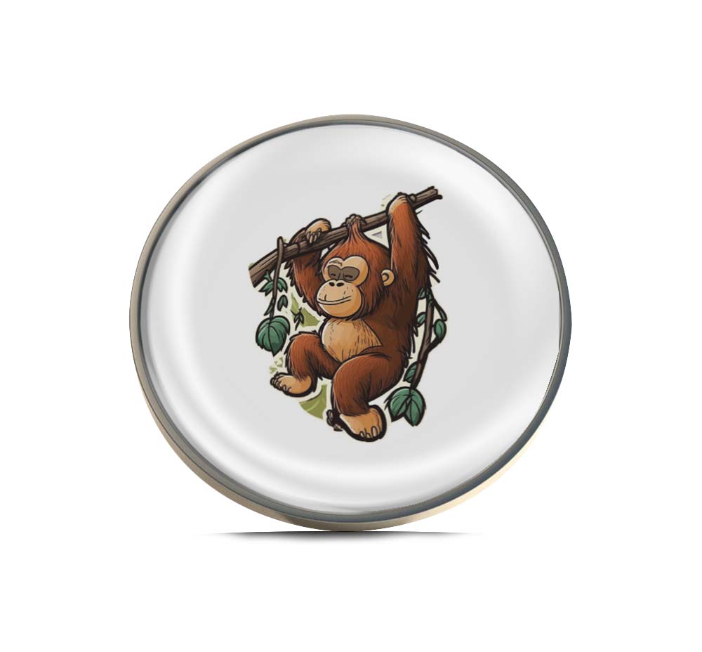 Orangutan hanging from tree Limited Edition Lapel Pin Exclusive Metal Brooch Badge Accessories For Backpack, Clothes, Hats | Cute Gifts and Collectibles