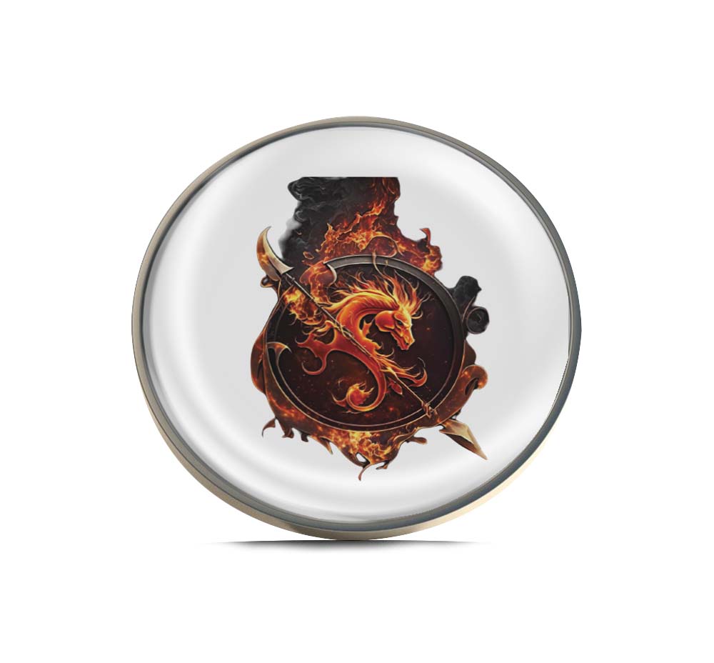 Dragon with fire Limited Edition Lapel Pin Exclusive Metal Brooch Badge Accessories For Backpack, Clothes, Hats | Cute Gifts and Collectibles