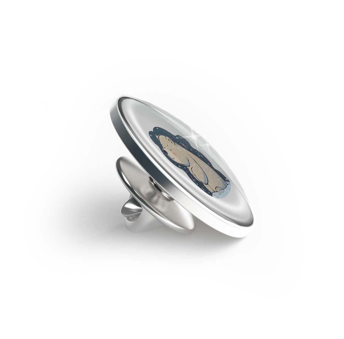 Cute Polar Bear Limited Edition Lapel Pin Exclusive Metal Brooch Badge Accessories For Backpack, Clothes, Hats | Cute Gifts and Collectibles