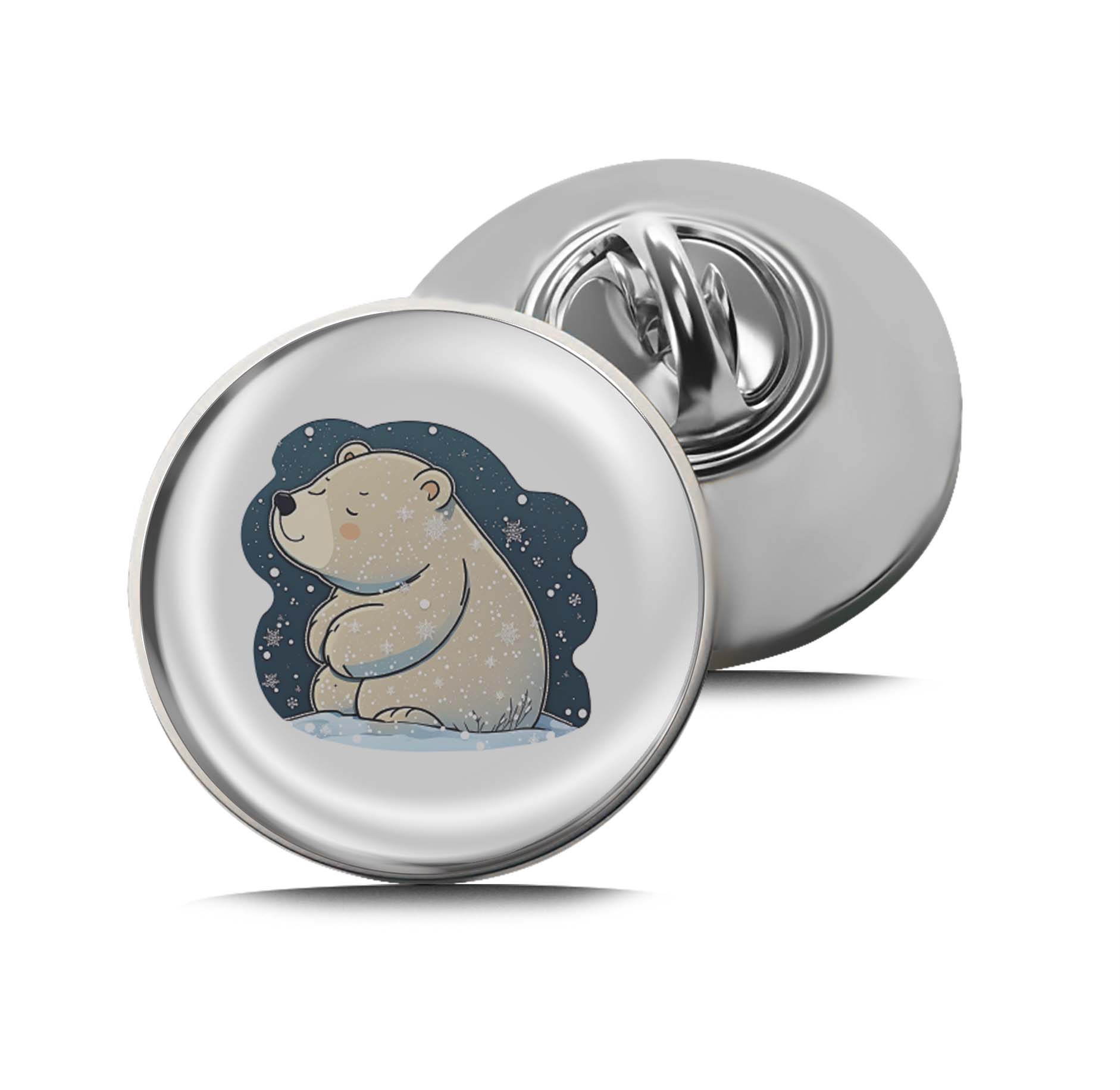 Cute Polar Bear Limited Edition Lapel Pin Exclusive Metal Brooch Badge Accessories For Backpack, Clothes, Hats | Cute Gifts and Collectibles