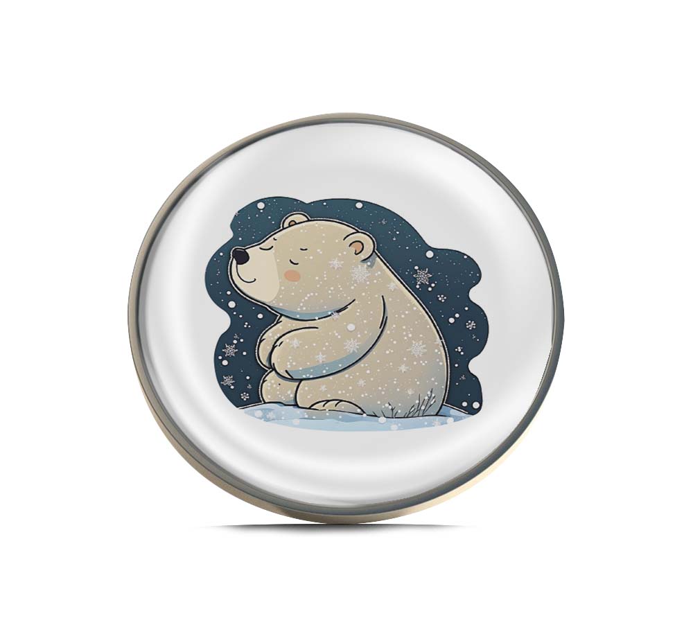 Cute Polar Bear Limited Edition Lapel Pin Exclusive Metal Brooch Badge Accessories For Backpack, Clothes, Hats | Cute Gifts and Collectibles