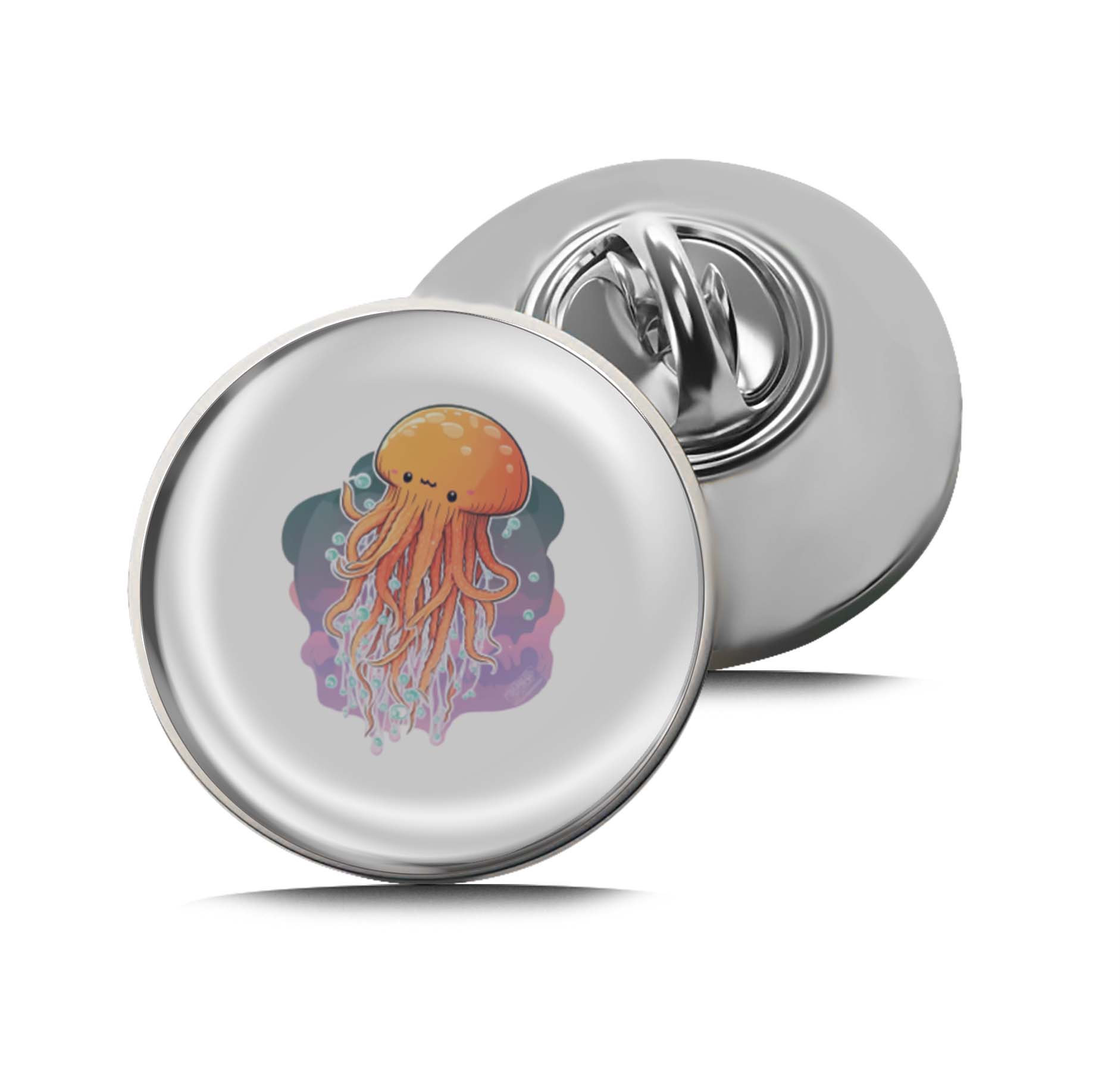 Jellyfish Limited Edition Lapel Pin Exclusive Metal Brooch Badge Accessories For Backpack, Clothes, Hats | Cute Gifts and Collectibles