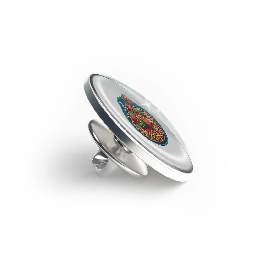 Spaghetti and meatballs Limited Edition Lapel Pin Exclusive Metal Brooch Badge Accessories For Backpack, Clothes, Hats | Cute Gifts and Collectibles