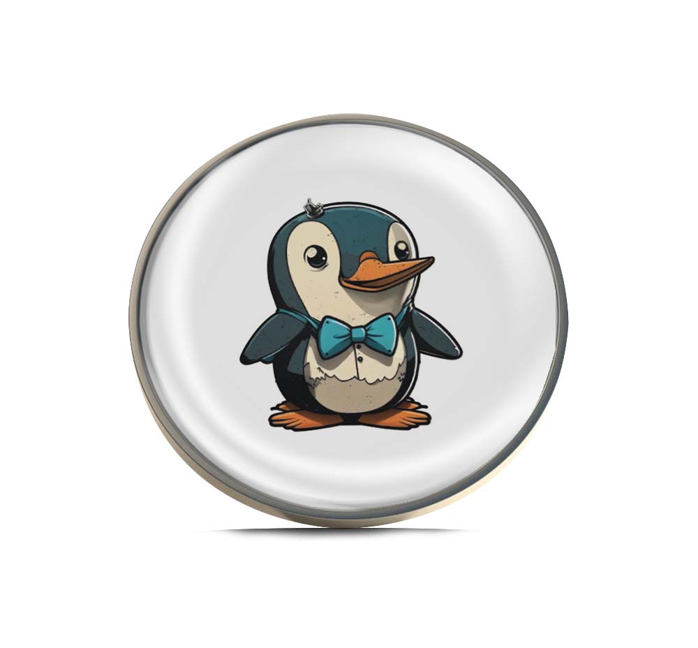 Happy Penguin Limited Edition Lapel Pin Exclusive Metal Brooch Badge Accessories For Backpack, Clothes, Hats | Cute Gifts and Collectibles