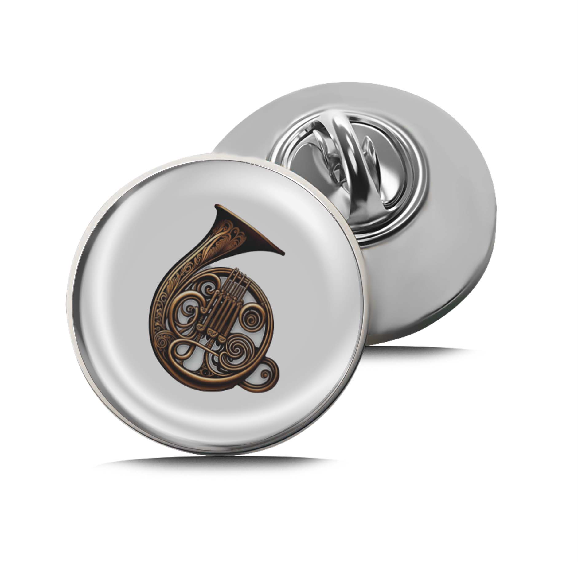 French Horn Limited Edition Lapel Pin Exclusive Metal Brooch Badge Accessories For Backpack, Clothes, Hats | Cute Gifts and Collectibles