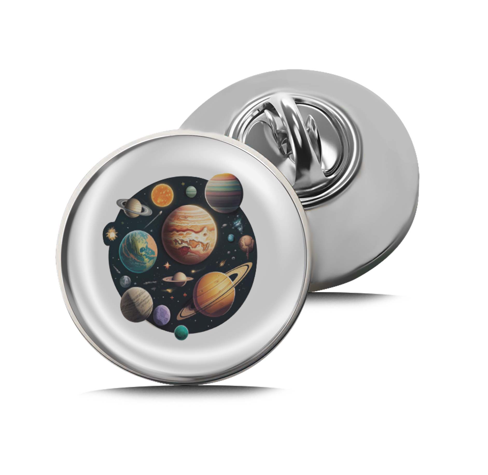 Solar System Limited Edition Lapel Pin Exclusive Metal Brooch Badge Accessories For Backpack, Clothes, Hats | Cute Gifts and Collectibles