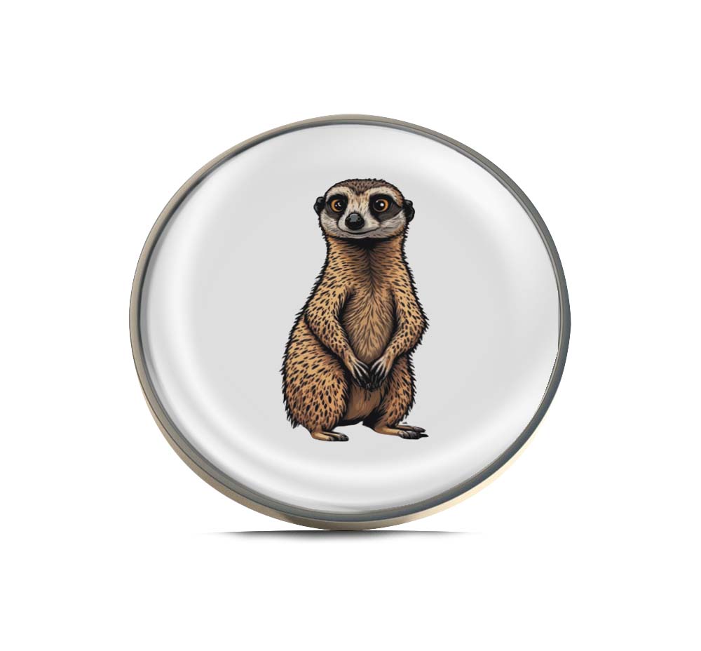 Meerkat Limited Edition Lapel Pin Exclusive Metal Brooch Badge Accessories For Backpack, Clothes, Hats | Cute Gifts and Collectibles