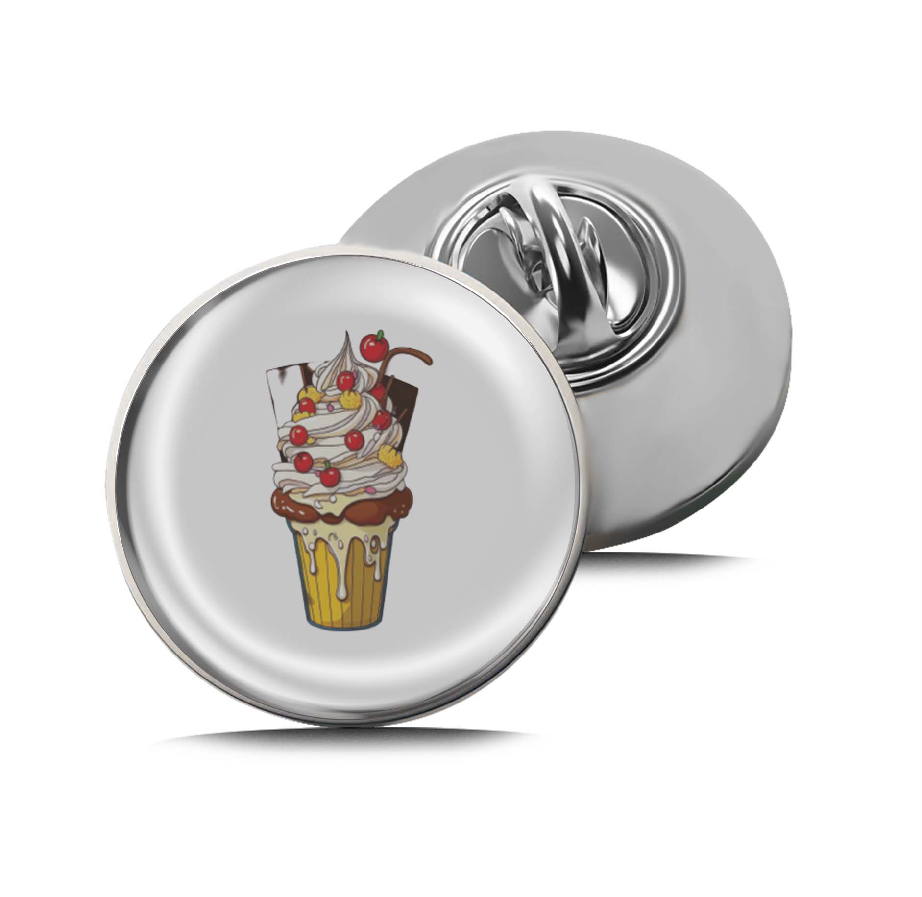 Ice Cream Sundae Limited Edition Lapel Pin Exclusive Metal Brooch Badge Accessories For Backpack, Clothes, Hats | Cute Gifts and Collectibles