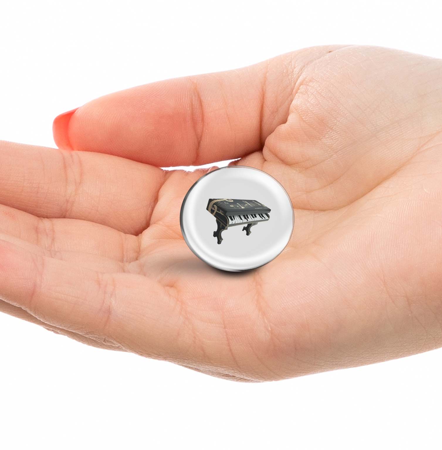 Grand piano Limited Edition Lapel Pin Exclusive Metal Brooch Badge Accessories For Backpack, Clothes, Hats | Cute Gifts and Collectibles